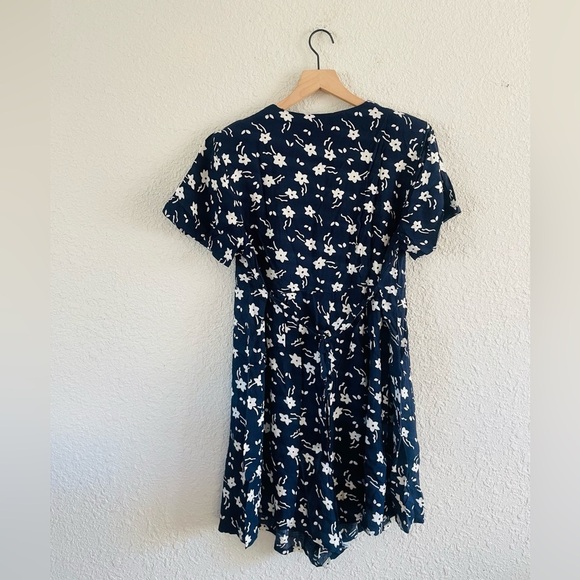 Vintage Blue Floral Shorts Romper - Picture 3 of 14